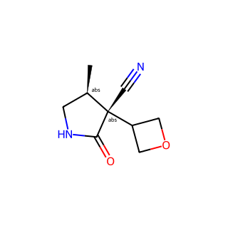 (3R,4S)-4-methyl-3-(oxetan-3-yl)-2-oxo-pyrrolidine-3-carbonitrile