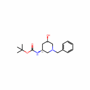 tert-butyl N-[(3S,5R)-1-benzyl-5-hydroxy-3-piperidyl]carbamate