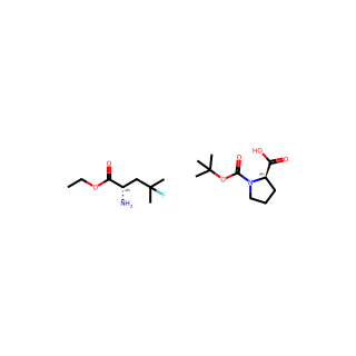 (S)-ethyl 2-amino-4-fluoro-4-methylpentanoate (R)-1-(tert-butoxycarbonyl)pyrrolidine-2-carboxylate