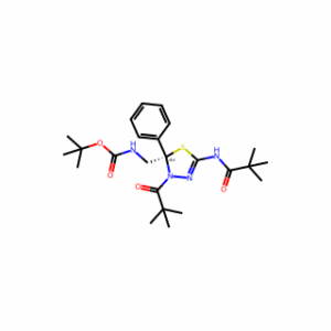 tert-Butyl (S)-((2-phenyl-5-pivalamido-3-pivaloyl-2,3-dihydro-1,3,4-thiadiazol-2-yl)methyl)carbamate