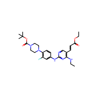 (E)-TERT-BUTYL 4-(4-((5-(3-ETHOXY-3-OXOPROP-1-EN-1-YL)-4-(ETHYLAMINO)PYRIMIDIN-2-YL)AMINO)-2-FLUOROPHENYL)PIPERAZINE-1-CARBOXYLATE