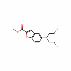 methyl 5-(bis(2-chloroethyl)amino)benzofuran-2-carboxylate
