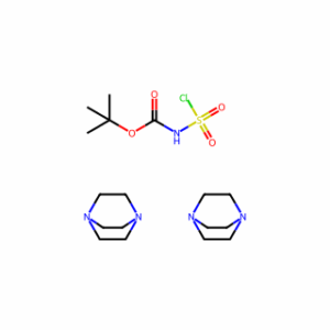 tert-Butyl chlorosulfonylcarbamate compound with 1,4-diazabicyclo[2.2.2]octane (1:2)