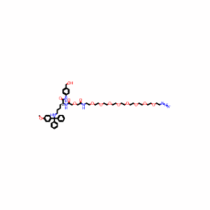 (2S)-2-[(32-Azido-1,5-dioxo-3,9,12,15,18,21,24,27,30-nonaoxa-6-azadotriacont-1-yl)amino]-N-[4-(hydroxymethyl)phenyl]-6-[[(4-methoxyphenyl)diphenylmethyl]amino]hexanamide
