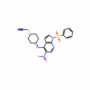trans-4-[[5-Nitro-1-(phenylsulfonyl)-1H-pyrrolo[2,3-b]pyridin-4-yl]amino]cyclohexaneacetonitrile