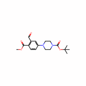 tert-butyl 4-(3-formyl-4-(methoxycarbonyl)phenyl)piperazine-1-carboxylate