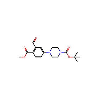 tert-butyl 4-(3-formyl-4-(methoxycarbonyl)phenyl)piperazine-1-carboxylate