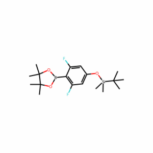 tert-Butyl(3,5-difluoro-4-(4,4,5,5-tetramethyl-1,3,2-dioxaborolan-2-yl)phenoxy)dimethylsilane