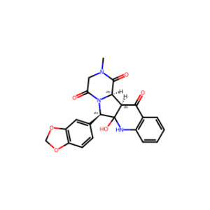 (6R,12aR,12bR)-6-(Benzo[d][1,3]dioxol-5-yl)-6a-hydroxy-2-methyl-2,3,6a,7,12a,12b-hexahydropyrazino[1′,2′:1,5]pyrrolo[3,4-b]quinoline-1,4,12(6H)-trione