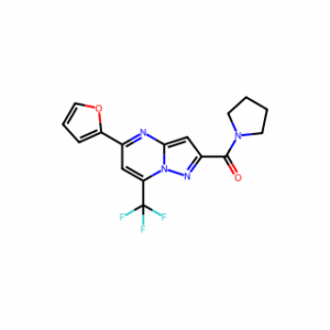 (5-(Furan-2-yl)-7-(trifluoromethyl)pyrazolo[1，5-a]pyrimidin-2-yl)(pyrrolidin-1-yl)methanone