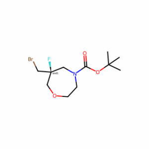 tert-butyl 6-(bromomethyl)-6-fluoro-1,4-oxazepane-4-carboxylate