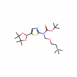 tert-Butyl (5-(4,4,5,5-tetramethyl-1,3,2-dioxaborolan-2-yl)thiazol-2-yl)((2-(trimethylsilyl)ethoxy)methyl)carbamate