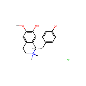 Isoquinolinium, 1,2,3,4-tetrahydro-7-hydroxy- 1-[(4-hydroxyphenyl)methyl]-6-methoxy-2,2-dimethyl-, chloride