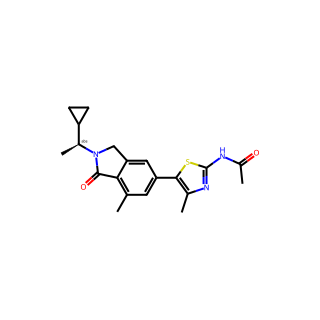 (S)-N-(5-(2-(1-Cyclopropylethyl)-7-methyl-1-oxoisoindolin-5-yl)-4-methylthiazol-2-yl)acetamide