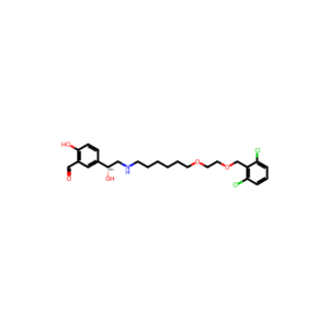 (R)-5-(2-((6-(2-((2,6-Dichlorobenzyl)oxy)ethoxy)hexyl)amino)-1-hydroxyethyl)-2-hydroxybenzaldehyde