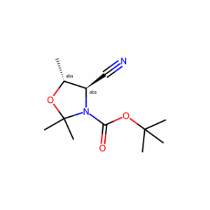 tert-Butyl (4R,5R)-4-cyano-2,2,5-trimethyloxazolidine-3-carboxylate