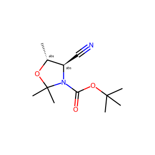 tert-Butyl (4R,5R)-4-cyano-2,2,5-trimethyloxazolidine-3-carboxylate