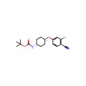 tert-Butyl (trans-4-(3-chloro-4-cyanophenoxy)cyclohexyl)carbamate