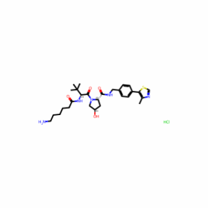 (2S,4R)-1-((S)-2-(6-Aminohexanamido)-3,3-dimethylbutanoyl)-4-hydroxy-N-(4-(4-methylthiazol-5-yl)benzyl)pyrrolidine-2-carboxamide hydrochloride