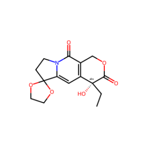 (R)-4-Ethyl-4-hydroxy-1,4,7,8-tetrahydro-3H,10H-spiro[pyrano[3,4-f]indolizine-6,2′-[1,3]dioxolane]-3,10-dione