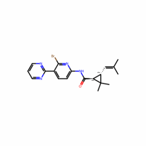 (1S,3S)-N-[6-Bromo-5-(2-pyrimidinyl)-2-pyridinyl]-2,2-dimethyl-3-(2-methyl-1-propen-1-yl)cyclopropanecarboxamide