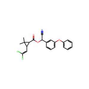 α-Cyano-m-phenoxybenzyl 3-(2,2-dichlorovinyl)-2,2-dimethylcyclopropanecarboxylate