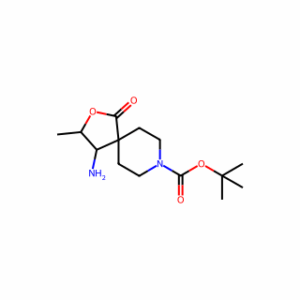 tert-Butyl (3S,4S)-4-amino-3-methyl-1-oxo-2-oxa-8-azaspiro[4.5]decane-8-carboxylate
