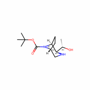 Tert-Butyl (1S，2S，5R)-2-((S)-1-hydroxyethyl)-3，8-diazabicyclo[3.2.1]octane-8-carboxylate