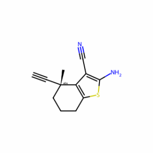 (4R)-2-amino-4-ethynyl-4-methyl-6,7-dihydro-5H-benzothiophene-3-carbonitrile