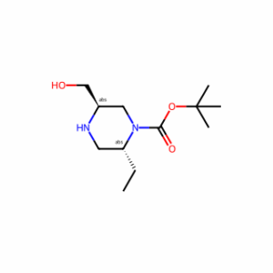 tert-butyl (2R,5R)-2-ethyl-5-(hydroxymethyl)piperazine-1-carboxylate