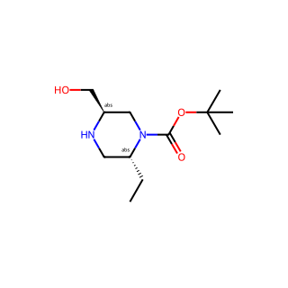 tert-butyl (2R,5R)-2-ethyl-5-(hydroxymethyl)piperazine-1-carboxylate