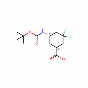 (1R,5S)-5-((tert-Butoxycarbonyl)amino)-3,3-difluorocyclohexane-1-carboxylic acid