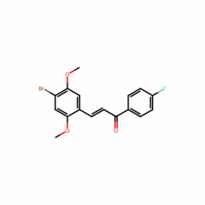 (E)-3-(4-Bromo-2,5-dimethoxyphenyl)-1-(4-fluorophenyl)prop-2-en-1-one