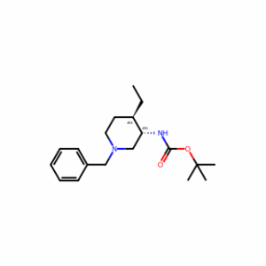 tert-butyl N-[(3S,4R)-1-benzyl-4-ethyl-3-piperidyl]carbamate