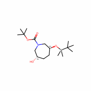 tert-butyl (3S,6S)-3-[tert-butyl(dimethyl)silyl]oxy-6-hydroxy-azepane-1-carboxylate