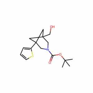 tert-butyl 1-(hydroxymethyl)-5-(thiophen-2-yl)-3-azabicyclo[3.1.1]heptane-3-carboxylate
