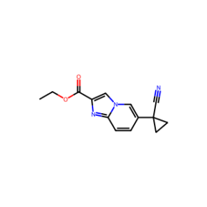 ethyl 6-(1-cyanocyclopropyl)imidazo[1,2-a]pyridine-2-carboxylate