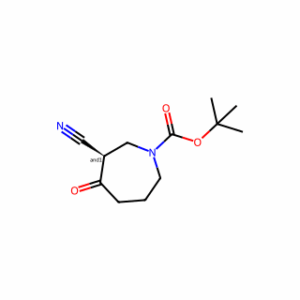 tert-butyl 3-cyano-4-oxo-azepane-1-carboxylate