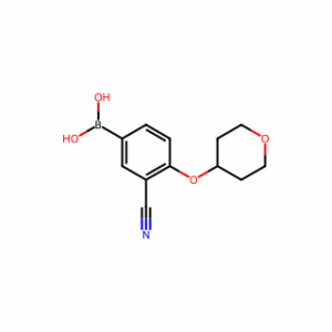 (3-Cyano-4-((tetrahydro-2H-pyran-4-yl)oxy)phenyl)boronic acid