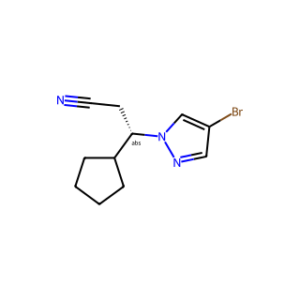 (S)-3-(4-Bromo-1H-pyrazol-1-yl)-3-cyclopentylpropanenitrile