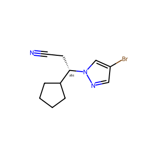 (S)-3-(4-Bromo-1H-pyrazol-1-yl)-3-cyclopentylpropanenitrile