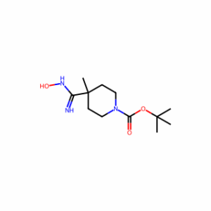 tert-Butyl 4-(N-hydroxycarbamimidoyl)-4-methylpiperidine-1-carboxylate