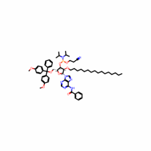 (2R,3R,4R,5R)-5-(6-Benzamido-9H-purin-9-yl)-2-((bis(4-methoxyphenyl)(phenyl)methoxy)methyl)-4-(hexadecyloxy)tetrahydrofuran-3-yl (2-cyanoethyl) diisopropylphosphoramidite