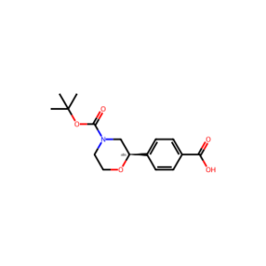(R)-4-(4-(tert-butoxycarbonyl)morpholin-2-yl)benzoic acid