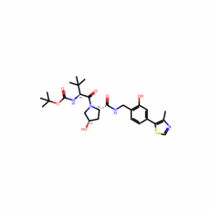 tert-Butyl ((S)-1-((2S,4R)-4-hydroxy-2-((2-hydroxy-4-(4-methylthiazol-5-yl)benzyl)carbamoyl)pyrrolidin-1-yl)-3,3-dimethyl-1-oxobutan-2-yl)carbamate