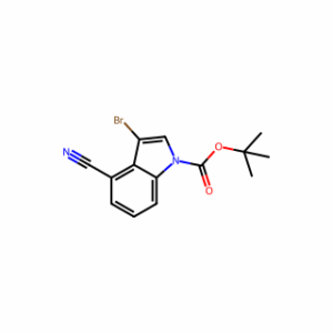 tert-Butyl 3-bromo-4-cyano-1H-indole-1-carboxylate