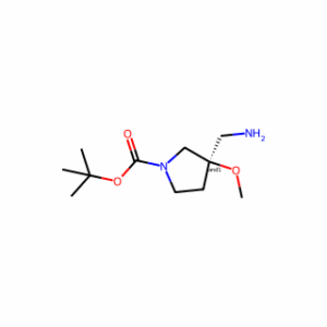 TERT-BUTYL 3-(AMINOMETHYL)-3-METHOXYPYRROLIDINE-1-CARBOXYLATE