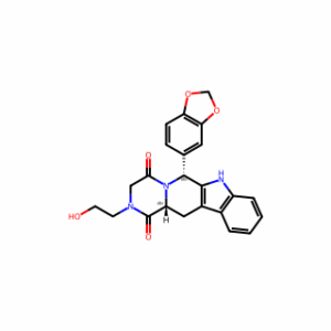 (6R,12aR)-6-(1,3-Benzodioxol-5-yl)-2,3,6,7,12,12a-hexahydro-2-(2-hydroxyethyl)pyrazino[1′,2′:1,6]pyrido[3,4-b]indole-1,4-dione