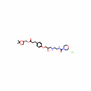 ((R)-2,2-Dimethyl-1,3-dioxolan-4-yl)methyl 3-(4-((R)-2-hydroxy-3-((2-(morpholine-4-carboxamido)ethyl)amino)propoxy)phenyl)propanoate hydrochloride