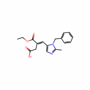 (E)-4-(1-Benzyl-2-methyl-1H-imidazol-5-yl)-3-(ethoxycarbonyl)but-3-enoic acid